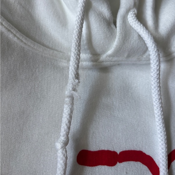 Marushka Hand Printed Bicycle Hoodie Women's White Sweatshirt Size Small - Picture 9 of 9